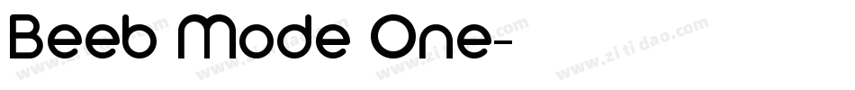 Beeb Mode One字体转换